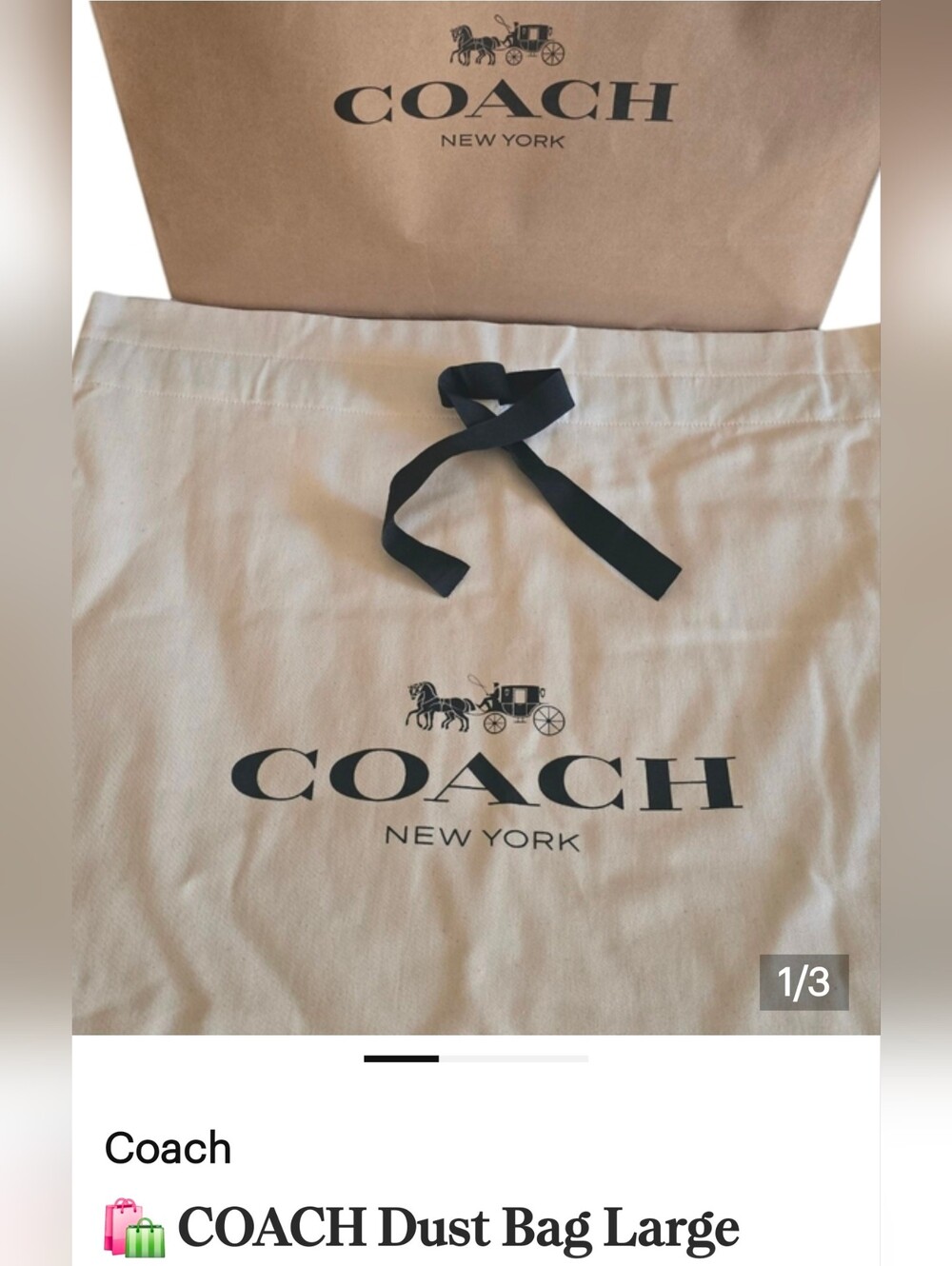 Coach Dust Bag Bundle - Set